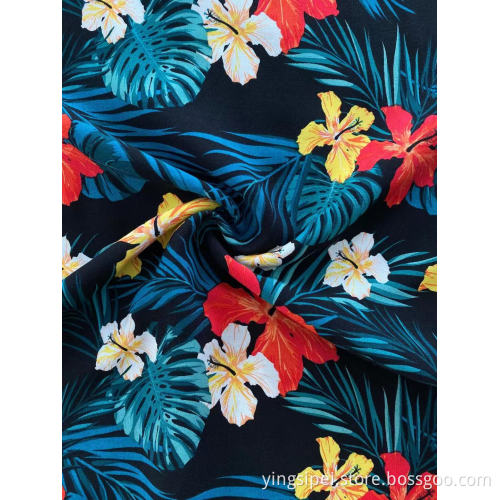 Good Quality Stock Lot Rayon/Viscose Woven Printed Fabric